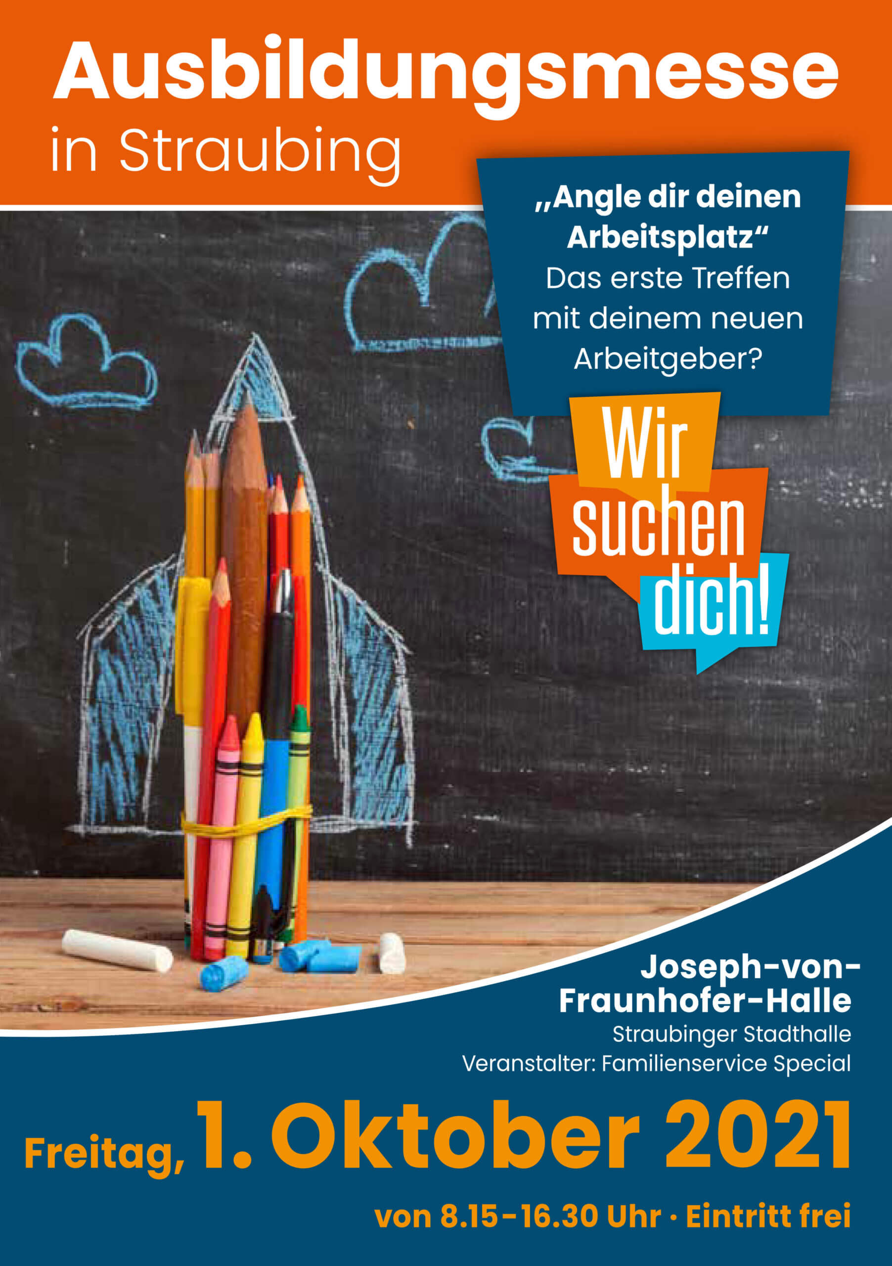 Plakat "Ausbildungsmesse in Straubing"