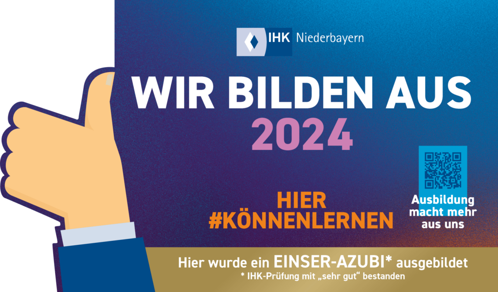 Aufkleber IHK Ausbildungsbetrieb 2024